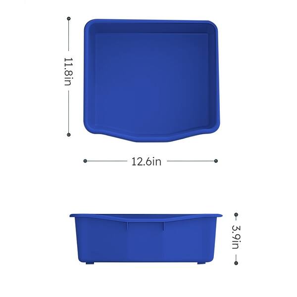 dimension image slide 5 of 12, Kids Toy Storage Organizer with 6 Bins, Multi-functional Organizer