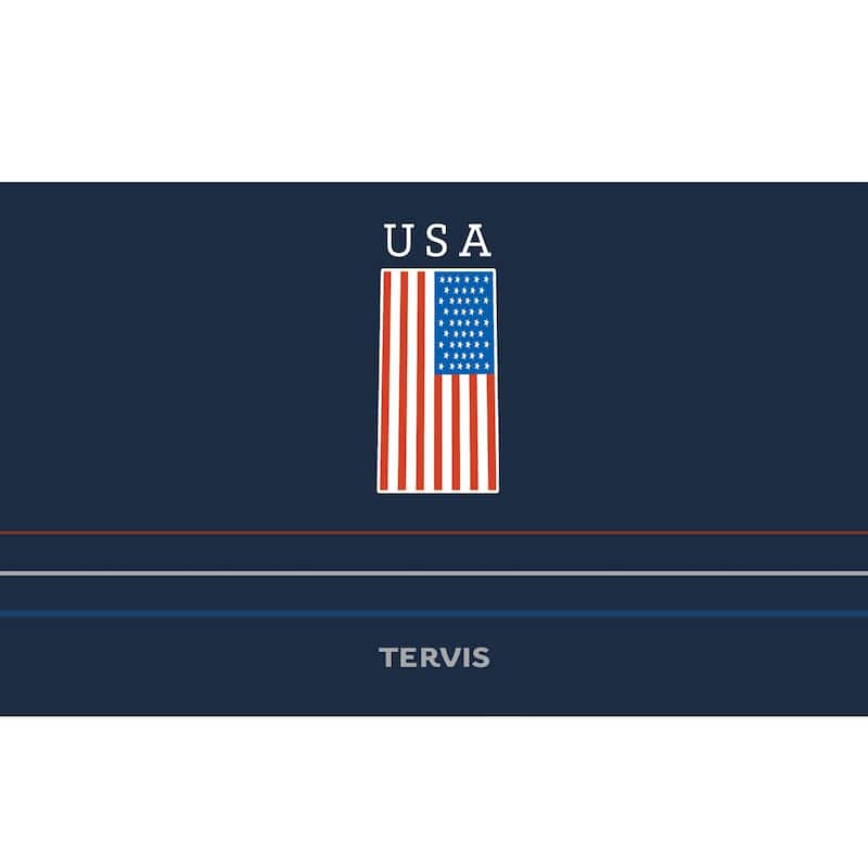 Tervis Traveler Americana USA Flag Triple Walled Insulated Travel Tumbler, Stainless Steel - 20oz