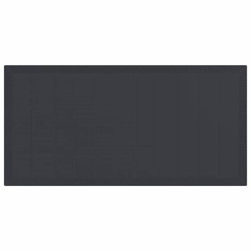 vidaXL Garden Dining Set 9 pcs Poly rattan - 39 x 79 x 29