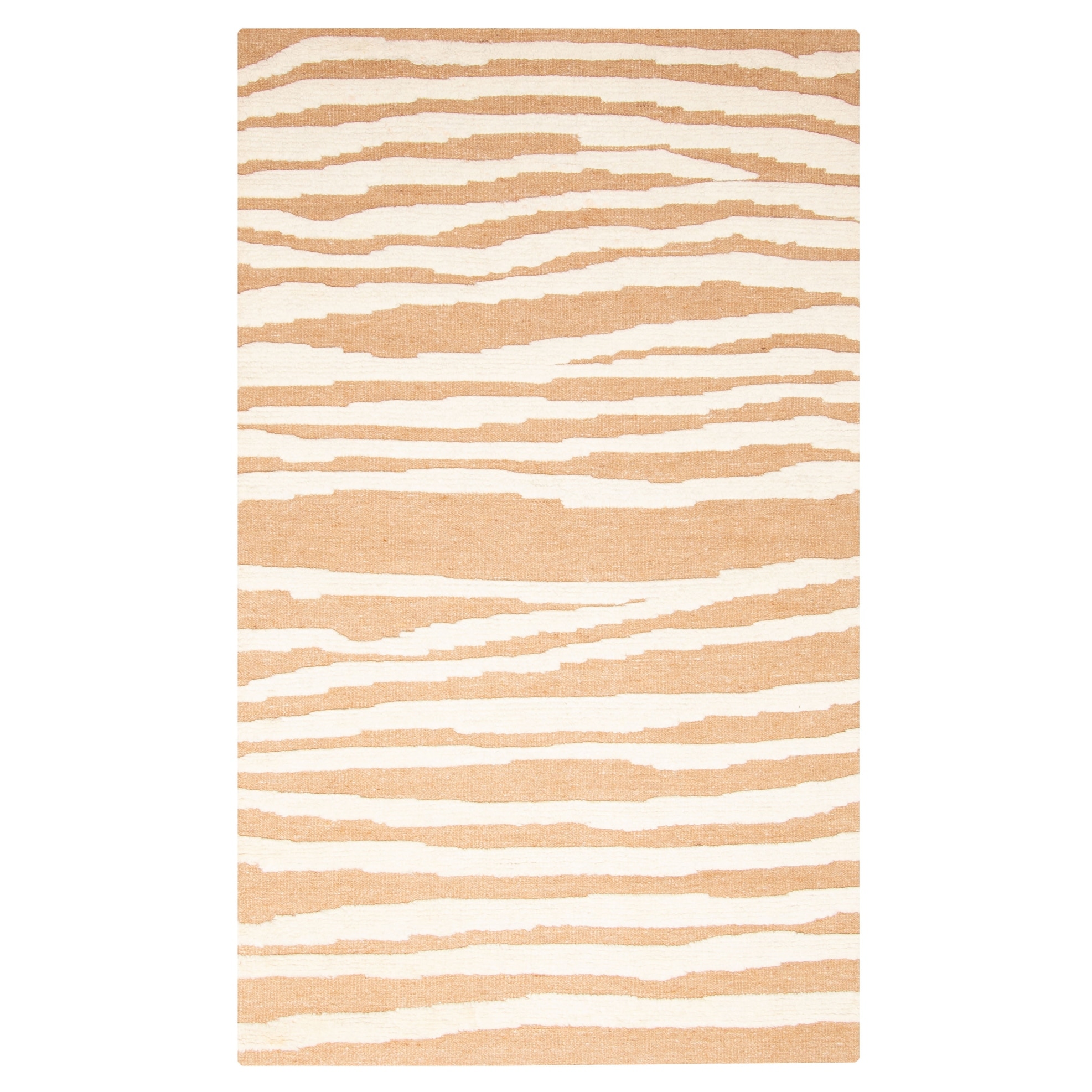 ECARPETGALLERY Hand-knotted Tangier Brown Wool Rug - 5'0 x 8'2