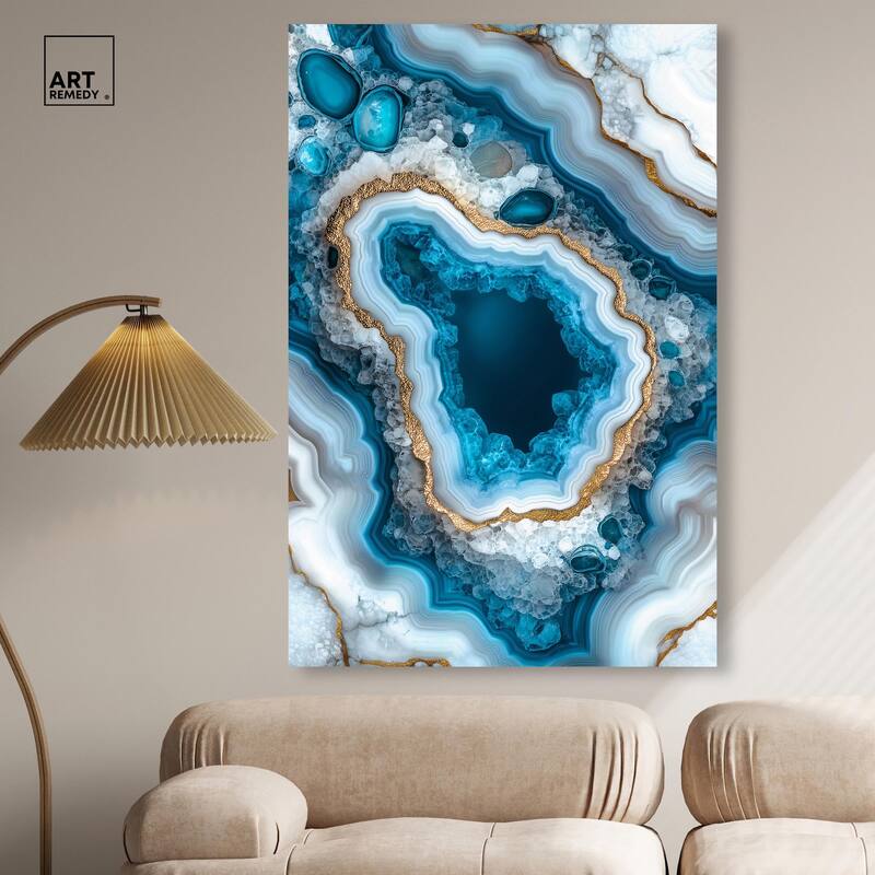 Gilded Geode Eye I Canvas by Art Remedy, Gallery Wrapped