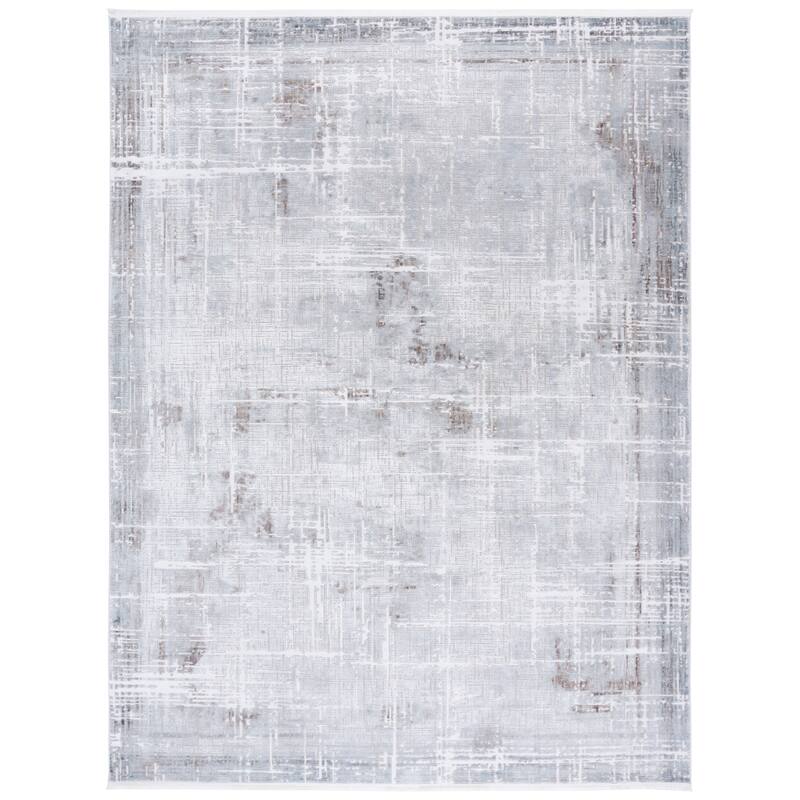 SAFAVIEH Platinum Amey Glam Abstract Rug - 9' x 12' - Grey/Dark Grey