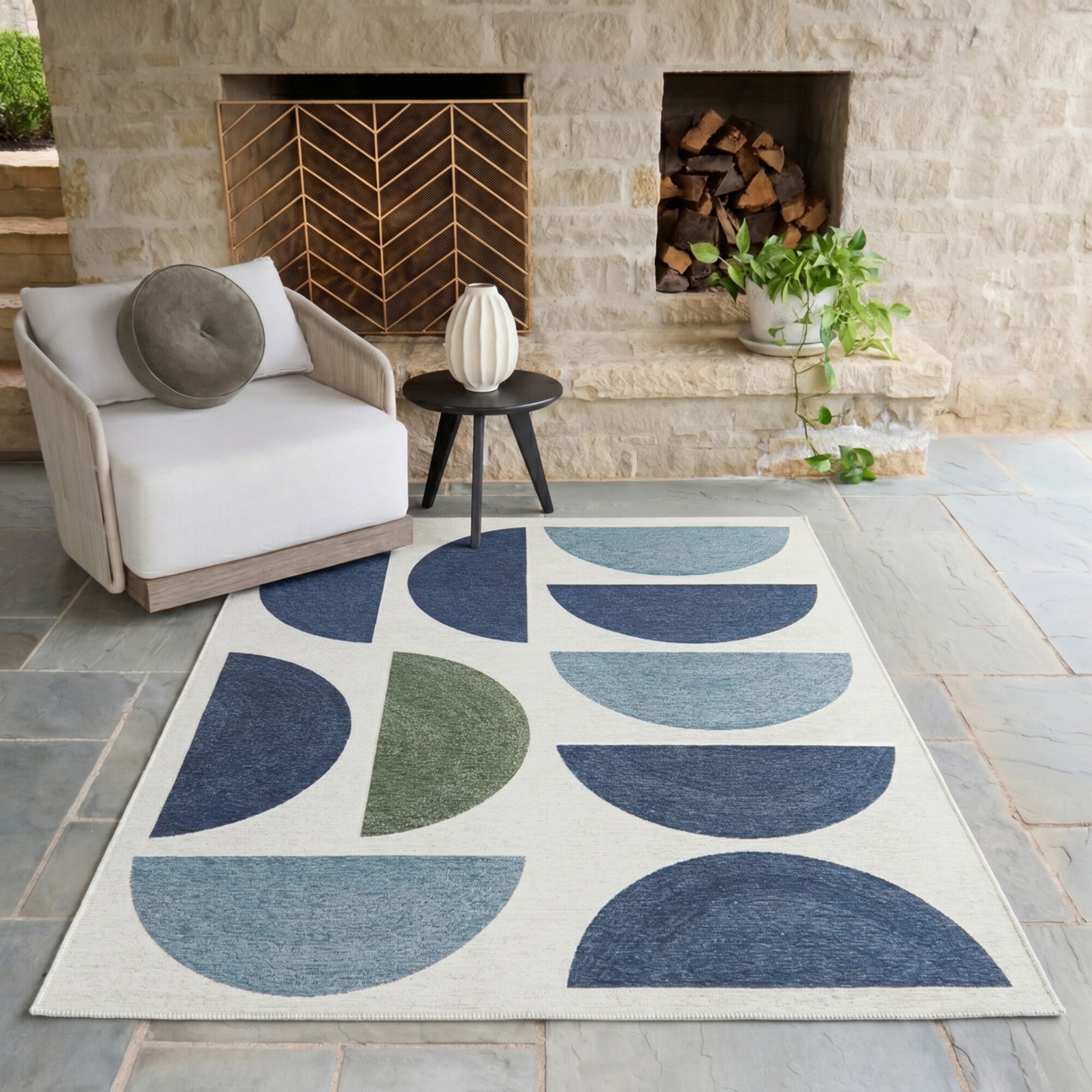 Balta Rugs Fleta Modern Geometric Indoor/Outdoor Area Rug