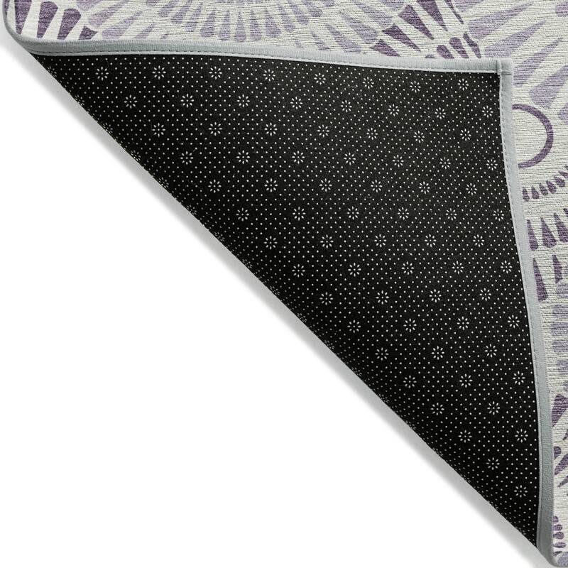 Machine Washable Indoor/ Outdoor Chantille Modern Burst Rug