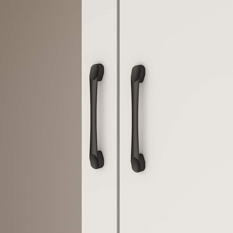 Wardrobe Closet Armoire with Mirror Scalable Hanging Rod Cabinet