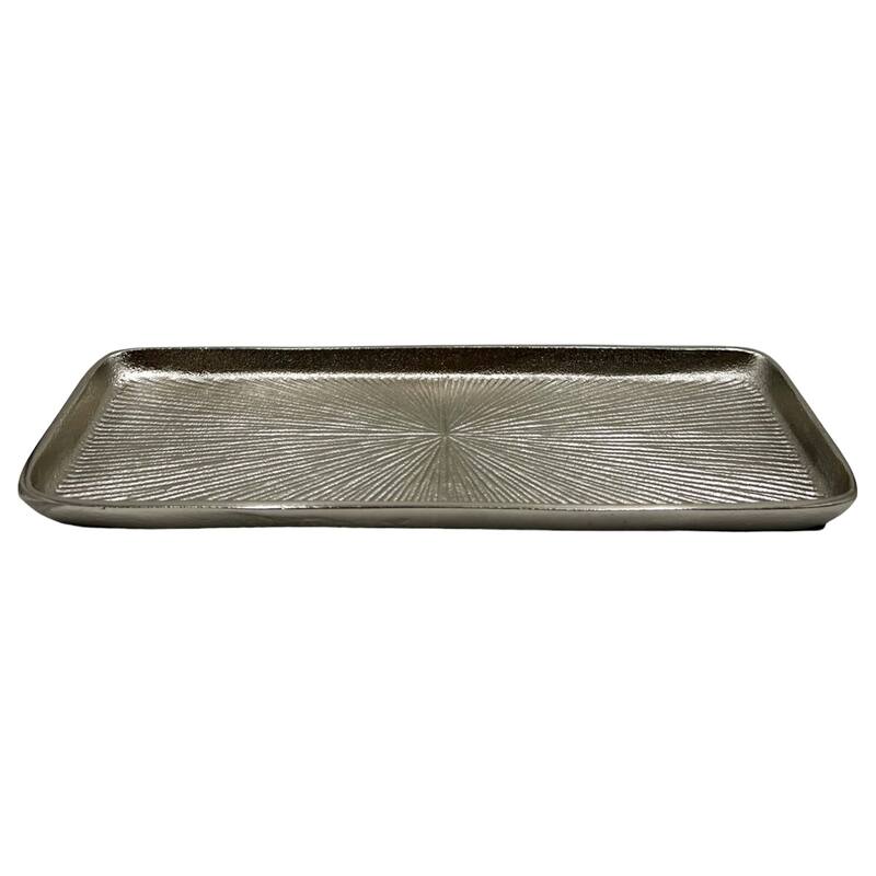 Decorative Handmade Aluminum Modern Square Tray