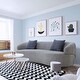 preview thumbnail 26 of 32, Mid Century Style Fabric Curved Sofa