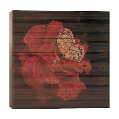 Lace Print On Wood by Babette Van den Berg - Multi-Color