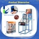 preview thumbnail 3 of 7, Kids Basketball Arcade Game with Electronic Scoreboard and Sound Effect - 35.5" x 16.5" x 53"