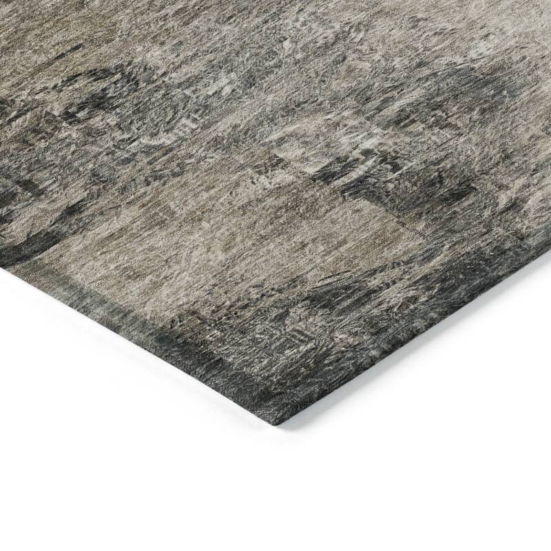 HomeRoots Abstract Transitional Rectangle Outdoor Rug