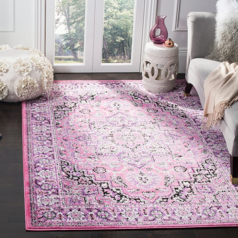 SAFAVIEH Skyler Agoritsa Oriental Boho Rug - 4' x 6' - Pink/Ivory