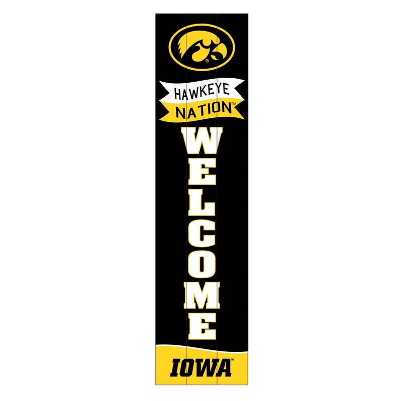 47" Porch Leaner Welcome Wall Sign, University of Iowa