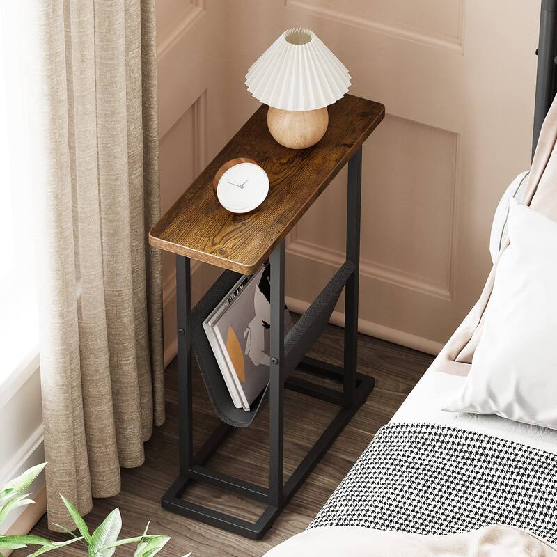 Slim Thin End Table with Storage Holder Bed Bath & Beyond 39983505