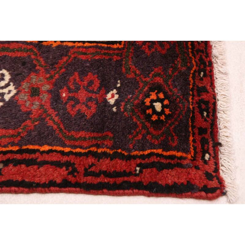 ECARPETGALLERY Hand-knotted Andelz Red Wool Rug - 3'11 x 6'3