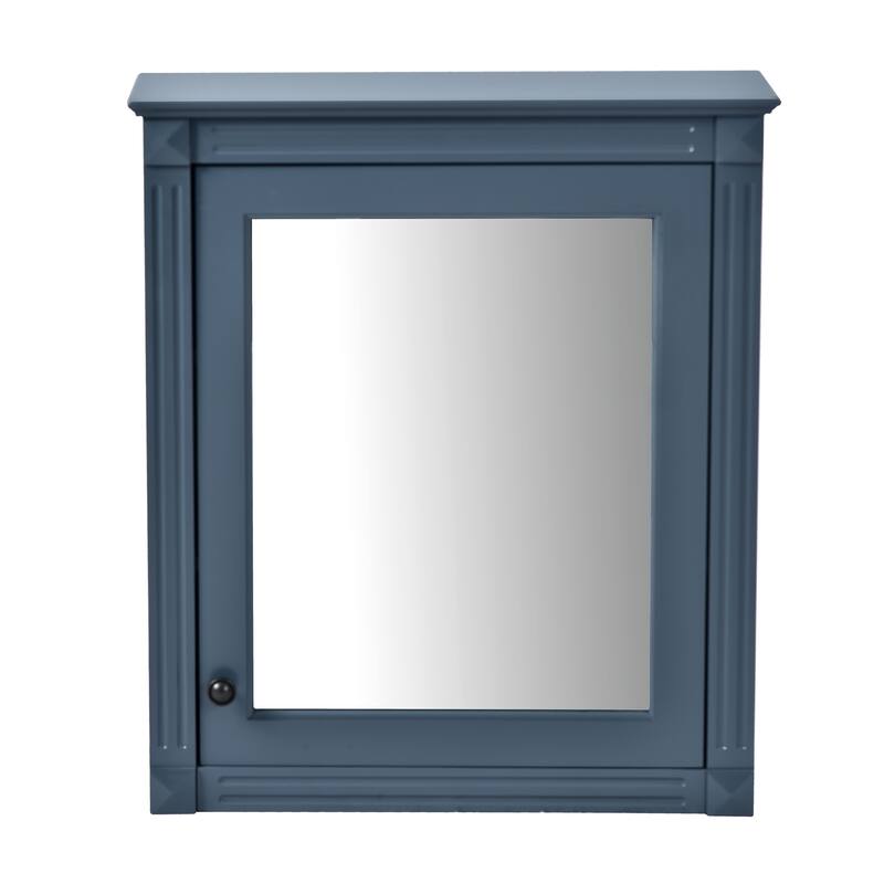 Wall Mounted Bathroom Storage Cabinet with Mirror, Adjustable Shelves, Soft Close Hinges, Over Toilet Space Saver