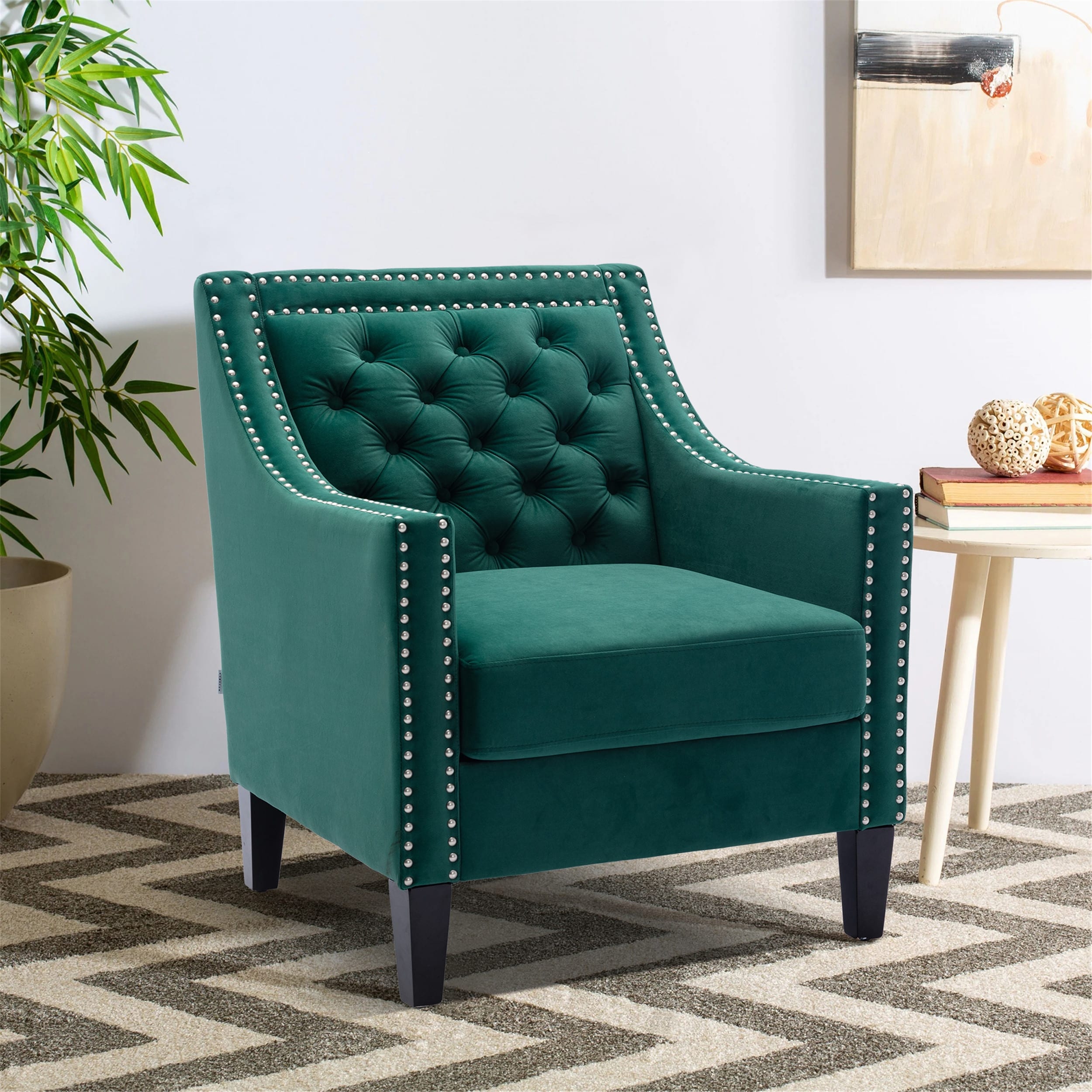 Green new arrivals plush chair