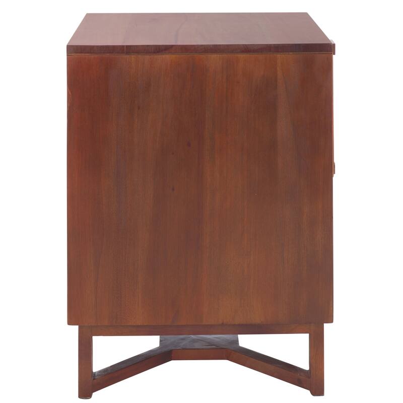 SAFAVIEH Dayana 2-Drawer Rattan Accent Table Nightstand