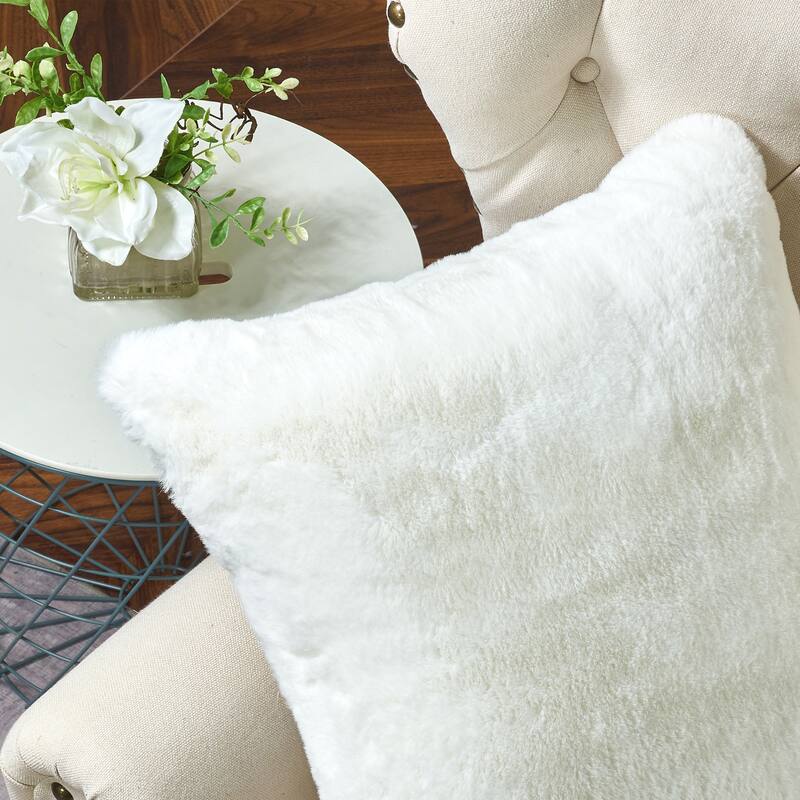 Serenta Heavy Fauxfur Pillow Shell 2 PC Set, NO INSERT