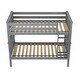 preview thumbnail 19 of 26, Now Furniture Solid Wood Twin Over Twin Bunk Bed with Straight Ladder