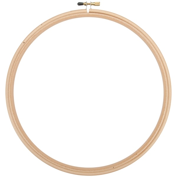 Wood Embroidery Hoop W/Round Edges 9"-Natural