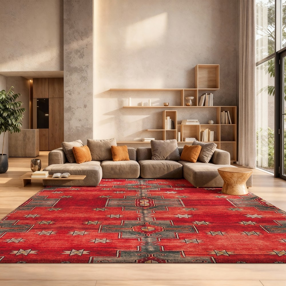 SAFAVIEH Tucson Nermira Transitional Machine Washable Rug