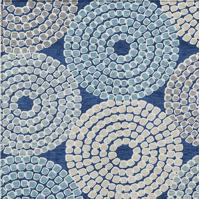 HomeRoots Geometric Transitional Rectangle Outdoor Rug