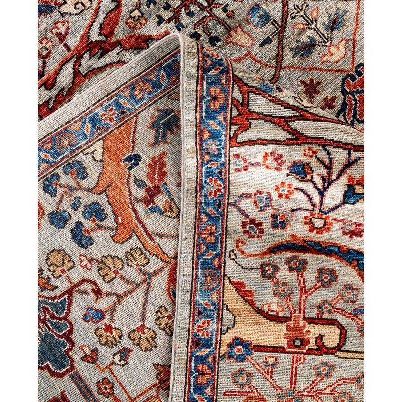Serapi One-of-a-Kind Hand-Knotted Area Rug - Gray - 8' 11" x 12' 0"
