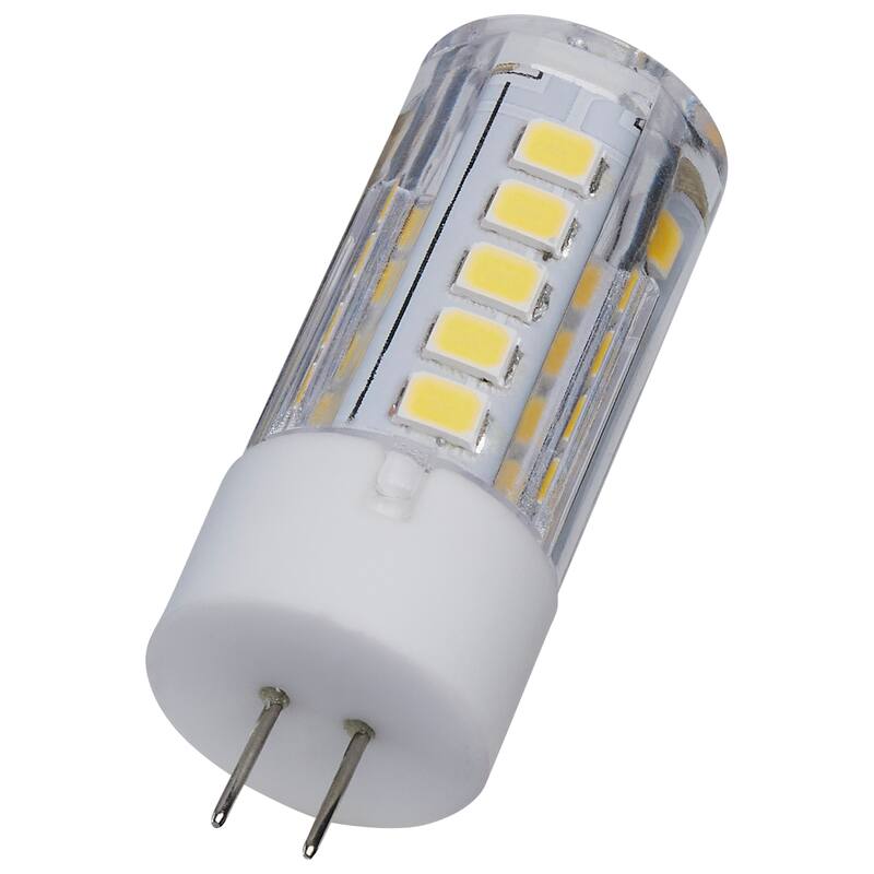3 Watt T5 LED Clear Finish Bi Pin G4 Base 5000K 12V - Clear