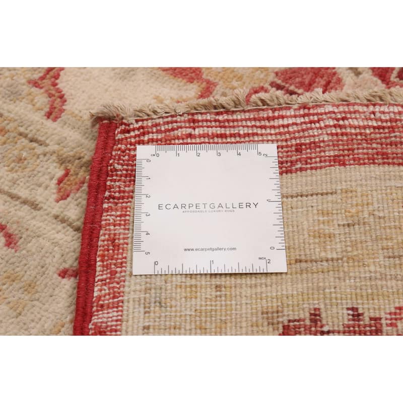 ECARPETGALLERY Hand-knotted Peshawar Finest Red Wool Rug - 9'0 x 11'7