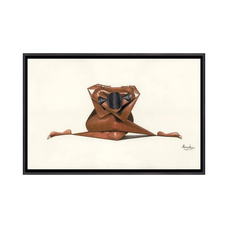 iCanvas "Black Diamond II" by Manasseh Johnson Framed - Ebony - 18x26