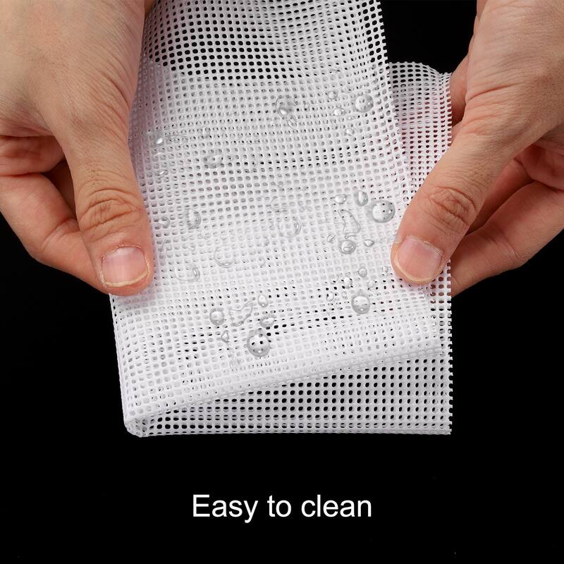 9 Pcs 11.2 x 7.9" Silicone Dehydrator Sheets Fruit Dryer Mesh Mat, White