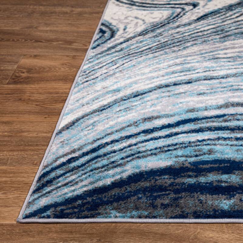 World Rug Gallery Abstract Swirl Area Rug