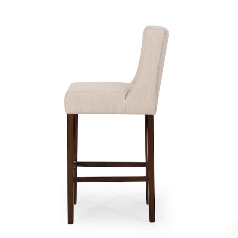 Bayliss Tufted Wingback Barstool (Set of 2) by Christopher Knight Home