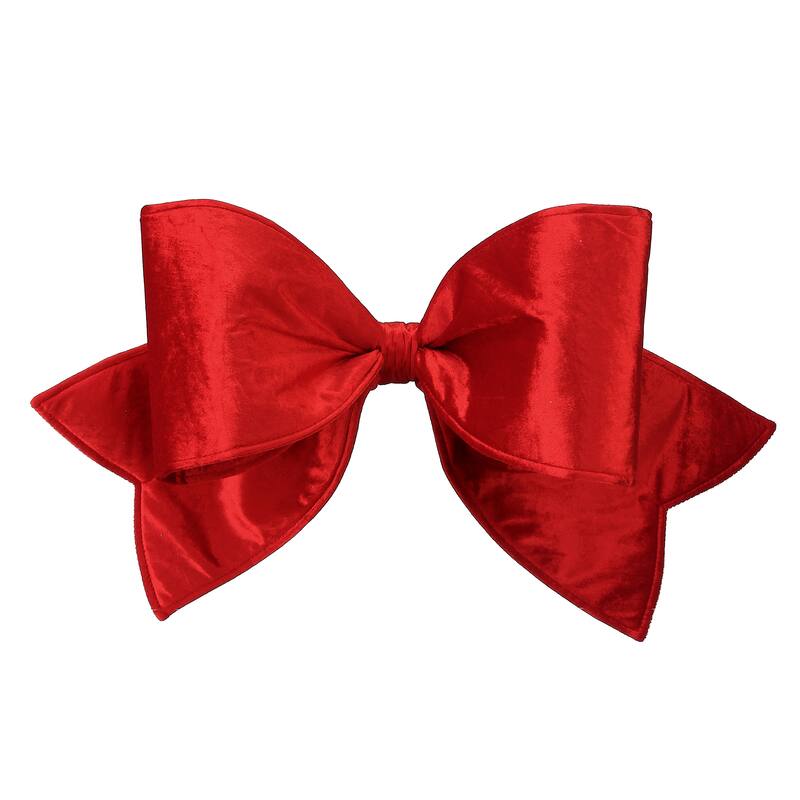 24" Outdoor Velvet Uv Bow