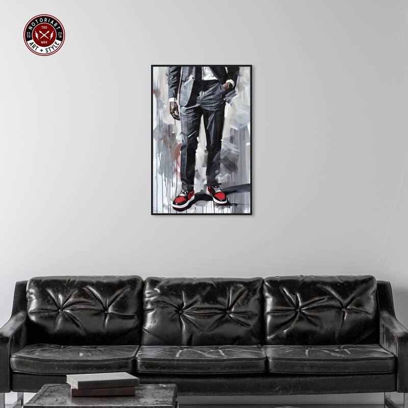 Notoriart Man Of Style Ii Framed Men Style 1 Piece Canvas Wall Art