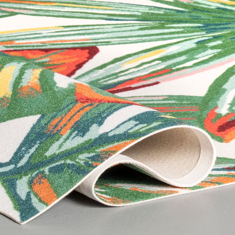 Nuloom Multi Indoor/Outdoor Contemporary Tropical Majestic Floral Bloom Area Rug