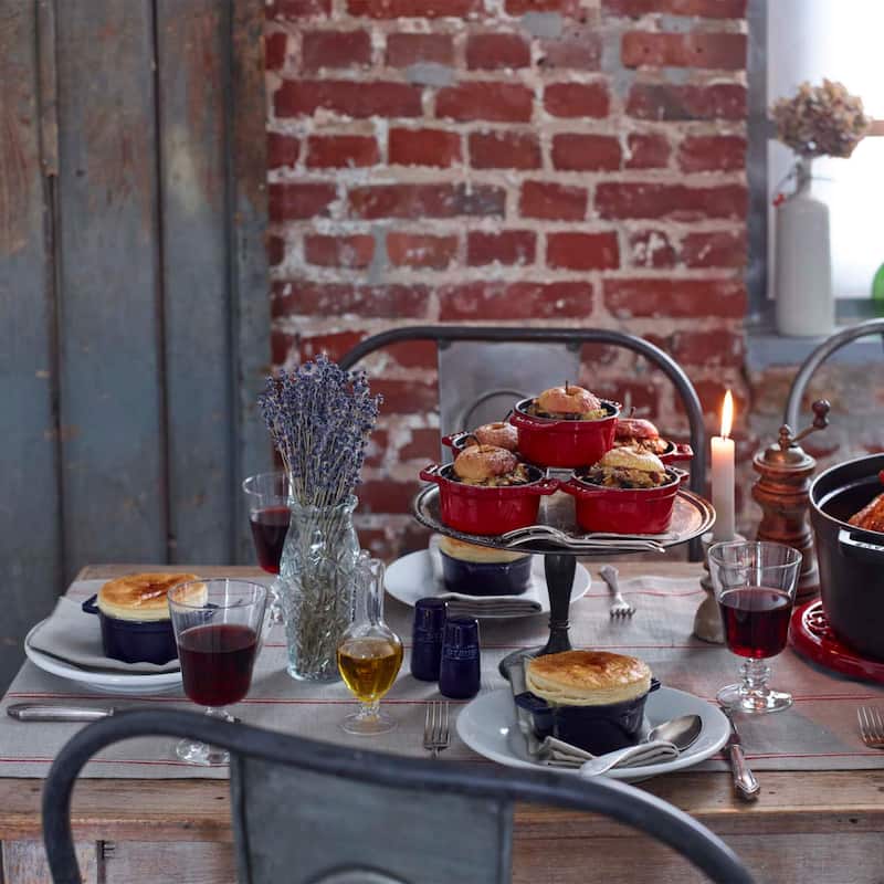 STAUB Cast Iron 0.25-qt Mini Round Cocotte