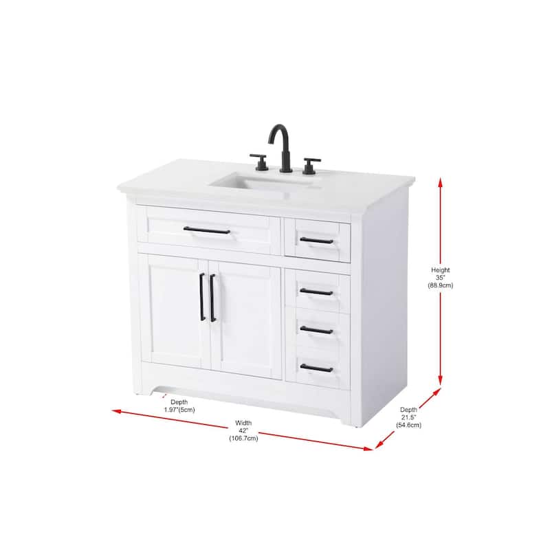Nathaniel Single Bathroom Vanity (32-42 inch)