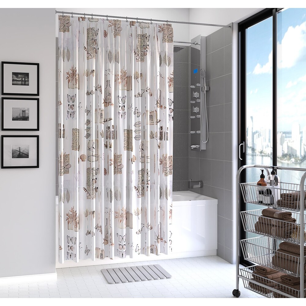 Clear Basics PEVA-Shower Curtain medium 183 x 200 cm 