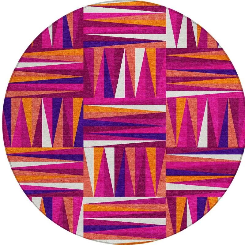 HomeRoots Geometric Transitional Rectangle Outdoor Rug