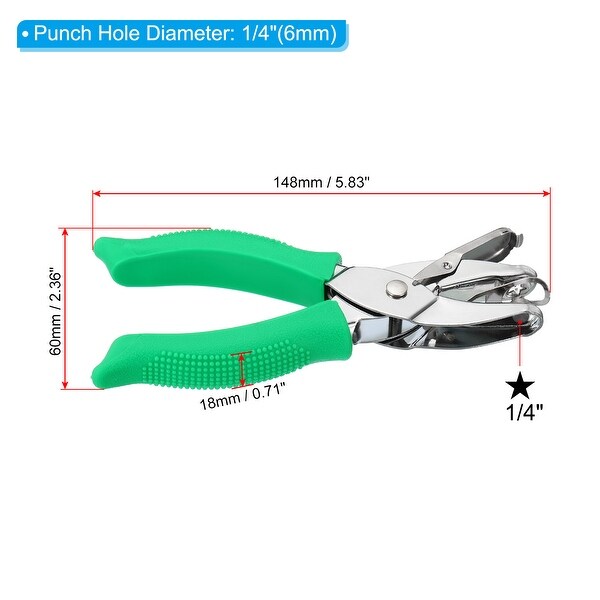 XINMEIWEN 5-Piece Handheld Hole Punch Set - Metal Punchers With Soft Grips For Paper, Tags, Crafts - View #9