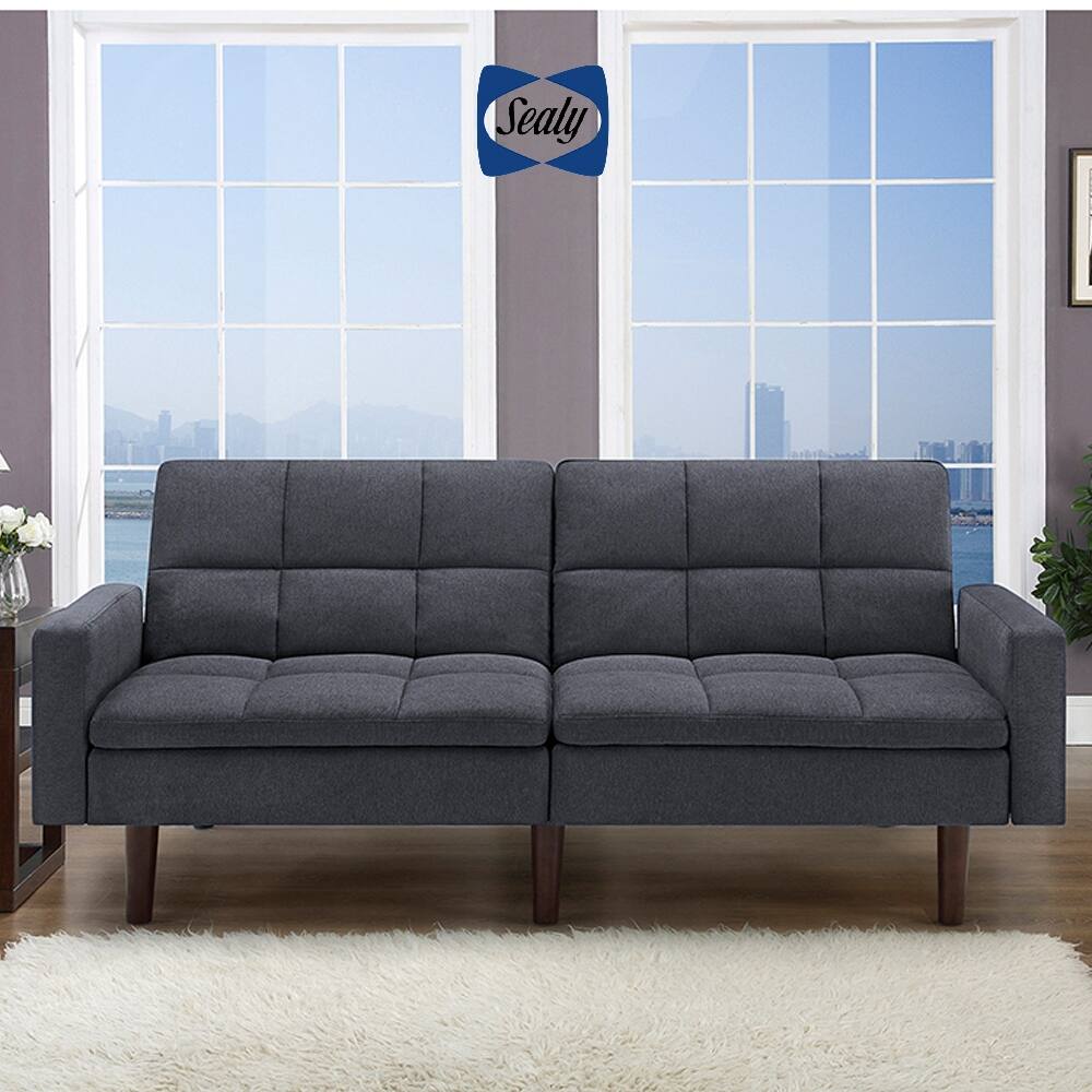Kennedy Sofa Convertible in Cosmic Slate by Sealy Sofa Convertibles