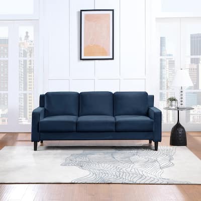 3 Seat Sofa Versatile Fabric Couch Removable Back Sofa for Livingroom