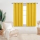 preview thumbnail 78 of 113, Deconovo Gold Line 52 Width Curtain Panel Pair (2 Panel) 52Wx63L Inch - Mellow Yelllow