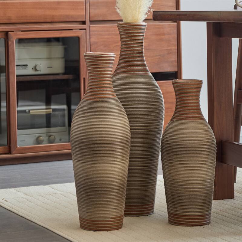 High Independent Decorative PVC Floor Vase (Set of 3)
