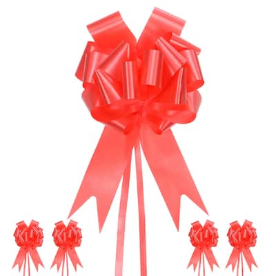 10pcs Large Pull Bow 10 Inch Flower Bows for Wedding Baskets