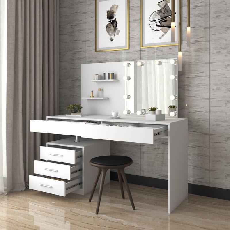 Bergamo Makeup Table Led