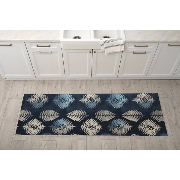 AMBATIK BLUE Kitchen Mat By Marina Gutierrez Bed Bath & Beyond 38377976