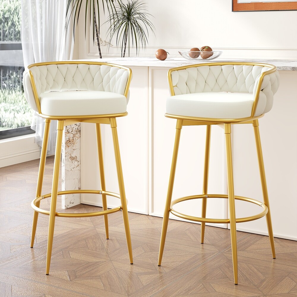 Swivel Bar Boho Bar Chairs Modern Boho Bar Stools Barstool Set Of