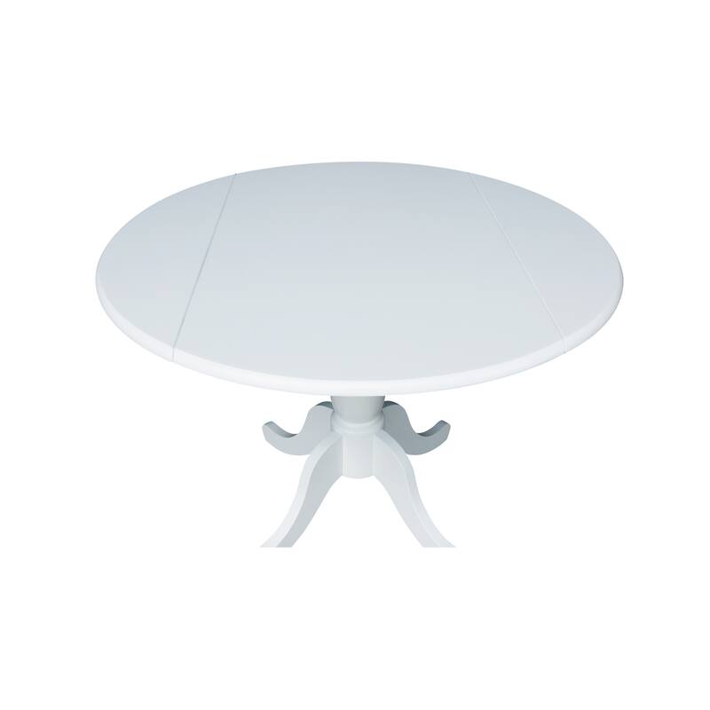 42 in. Round Dual Drop Leaf Dining Table